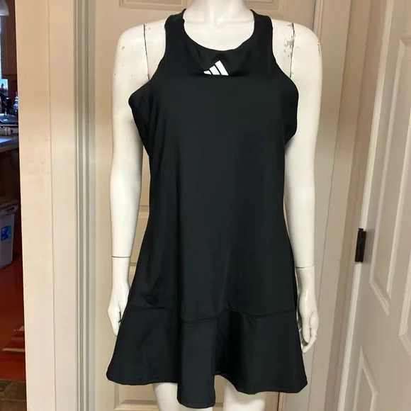 adidas black tennis dress adidas Tennis mini dress in black